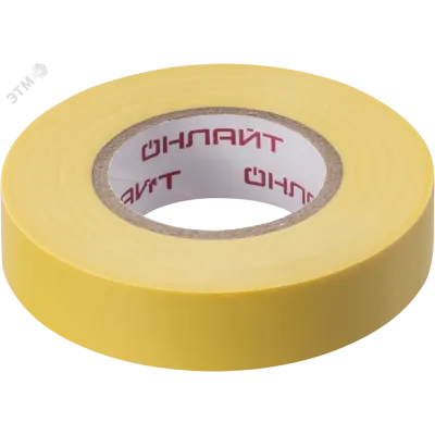 Изолента ОНЛАЙТ 71 679 OIT-B15-20/Y желтая