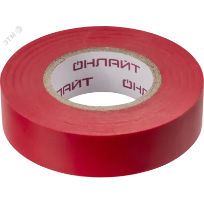 Изолента ОНЛАЙТ 61 881 OIT-B19-20/R ПВХ красная (Китай)