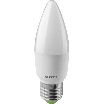 Лампа светодиодная LED 10вт Е27 дневной матовая свеча