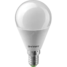 Лампа светодиодная LED 10вт Е14 белый матовый шар