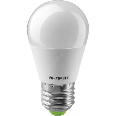 Лампа светодиодная LED 10вт Е27 белый матовый шар