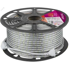Лента светодиодная 4.8Вт/м 220В красный IP67 60LED/м OLS-2835 50м