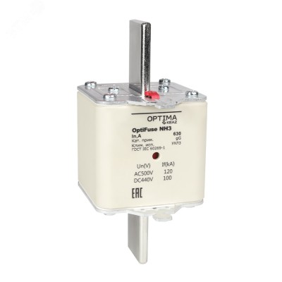 Вставка плавкая OptiFuse NH3-630-gG-УХЛ3