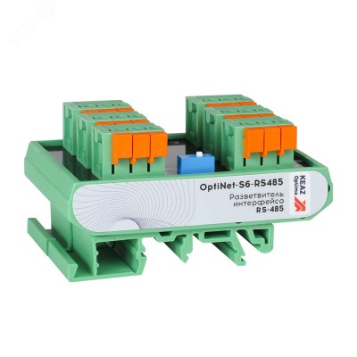 Разветвитель интерфейса RS-485 (Гидра-6) OptiNet S6-RS485