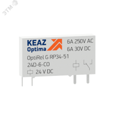 Реле промежуточное OptiRel G RP34-51-24D-6-CO-G