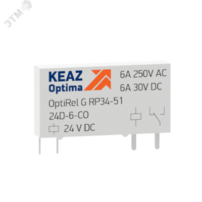 Реле промежуточное OptiRel G RP34-51-24D-6-CO-G