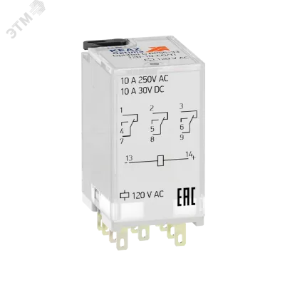 Реле промежуточное OptiRel G RP55-33-120-10-CO/TI