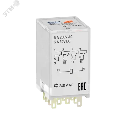 Реле промежуточное OptiRel G RP55-34-24D-6-CO-G/LD