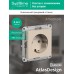 ATLASDESIGN РОЗЕТКА с заземлением, 16А, механизм, ПЕСОЧНЫЙ