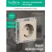 ATLASDESIGN РОЗЕТКА с заземлением, 16А, механизм, ПЕСОЧНЫЙ