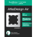 ATLASDESIGN AIR 1-постовая РАМКА, БЕЛЫЙ/дымчатый черный