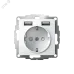 ATLASDESIGN РОЗЕТКА 16А с 2 USB A+A, 5В/2,4А, 2х5В/1,2А, механизм, БЕЛЫЙ