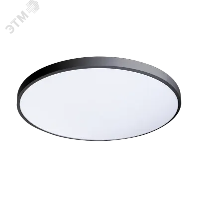 Светильник светодиодный ДБО-48w OPAL 4000К черный 3840Лм IP20