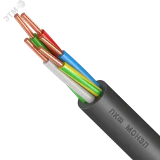 Кабель силовой ППГнг(А)-HF 5Х6 ок(N,PE)-0,66