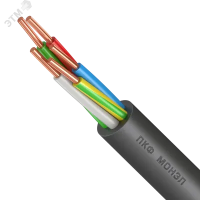 Кабель силовой ППГнг(А)-HF 5Х6 ок(N,PE)-0,66