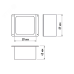 Светильник светодиодный ДВО 089/G OPAL 9W 4000K GREY IP40 780Лм JazzWay