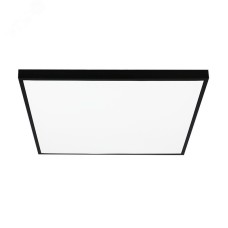 Светильник светодиодный ДВО-40w 588*588*25 6500K опаловый Грильято IP40 3800Лм черный JazzWay