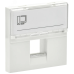 Рамка и суппорт для КМКУ 2 модуля белый IEK
