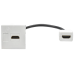 PRIMER РКМ-20-10-П Розетка мультимедийная HDMI M/M (2 модуля) белая IEK