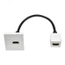 PRIMER РКМ-20-10-П Розетка мультимедийная HDMI M/M (2 модуля) белая IEK