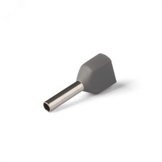 НШВИ(2) сечение 0,75 мм2, длина 8 мм, серые (100 шт/уп)