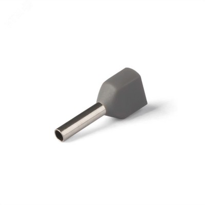 НШВИ(2) сечение 0,75 мм2, длина 8 мм, серые (100 шт/уп)