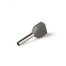 НШВИ(2) сечение 0,75 мм2, длина 10 мм, серые (100 шт/уп)