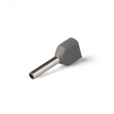 НШВИ(2) сечение 0,75 мм2, длина 10 мм, серые (100 шт/уп)