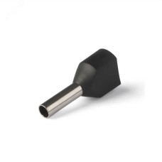 НШВИ(2) сечение 1,5 мм2, длина 8 мм, черные (100 шт/уп)