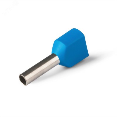 НШВИ(2) сечение 2,5 мм2, длина 10 мм, синие (100 шт/уп)