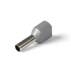 НШВИ(2) сечение 4,0 мм2, длина 12 мм, серые (100 шт/уп)