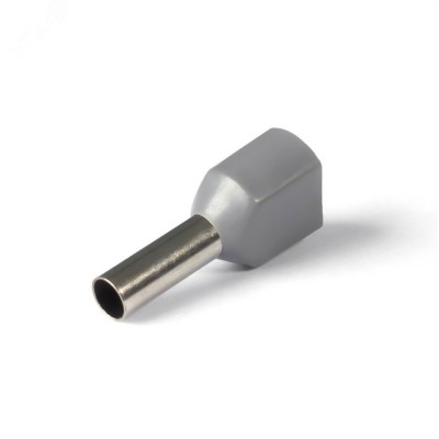 НШВИ(2) сечение 4,0 мм2, длина 12 мм, серые (100 шт/уп)