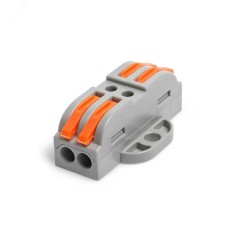 СМК проходная с монтажной площадкой сечение 0,08 - 4 мм2 2-проводная серая (25 шт/уп) Промрукав