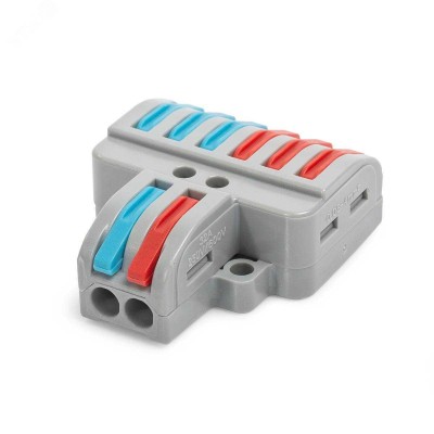 СМК ответвительная сечение 0,08 - 4 мм2  2-проводная 6 выводов серая (20 шт/уп) Промрукав