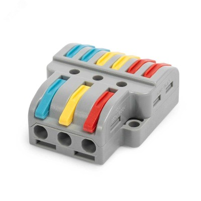 СМК ответвительная сечение 0,08 - 4 мм2  3-проводная 6 выводов серая (20 шт/уп) Промрукав