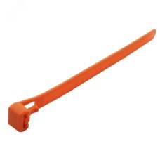 Многоразовая хомут-стяжка 120 х 7,5 мм (оранжевая) (50 шт/уп)