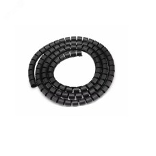 Защитная пластиковая спираль 9 мм (50 м/уп) черная
