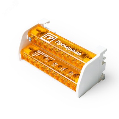 Шина на DIN-рейку в корпусе (кросс-модуль) 2х11