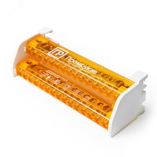 Шина на DIN-рейку в корпусе (кросс-модуль) 2х15