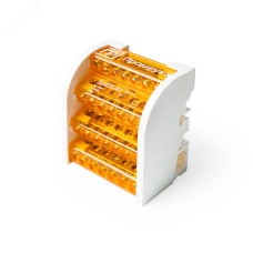 Шина на DIN-рейку в корпусе (кросс-модуль) 4х7