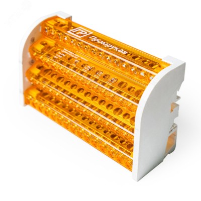 Шина на DIN-рейку в корпусе (кросс-модуль) 4х15