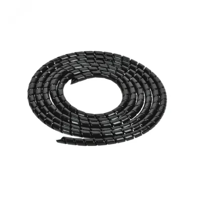 Защитная пластиковая спираль гибкая 25 мм (3 м/уп) черная