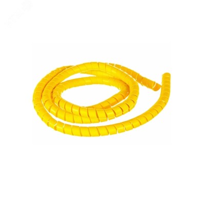 Защитная пластиковая спираль гибкая 20 мм (25 м/уп) желтая