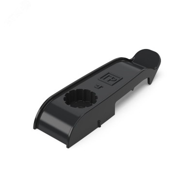 Держатель плоского кабеля односторонний для прямого монтажа на 2 места черный (30шт/840шт уп/кор)