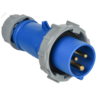 Вилка переносная ССИ-0132 16А-6ч/200-250В 2P+PE IP67 IEK