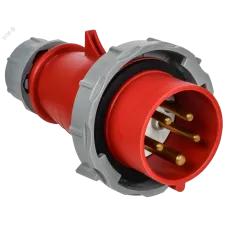 Вилка переносная с ф и ССИ-0152ф 16А 6ч 380В 3P+PE+N IP67 IEK