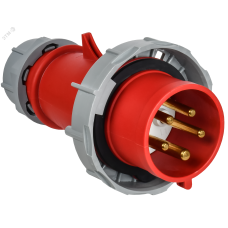 Вилка переносная с ф/и ССИ-0252ф 32А-6ч 380В 3P+PE+N IP67 IEK