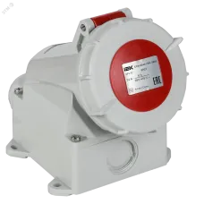 Розетка стационарная ССИ-1142 16А 6ч 380В 3P+PE IP67 IEK