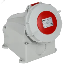 Розетка стационарная ССИ-1242 32А 6ч 380В 3P+PE IP67 IEK