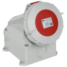 Розетка стационарная ССИ-1252 32А 6ч 380В 3P+PE+N IP67 IEK